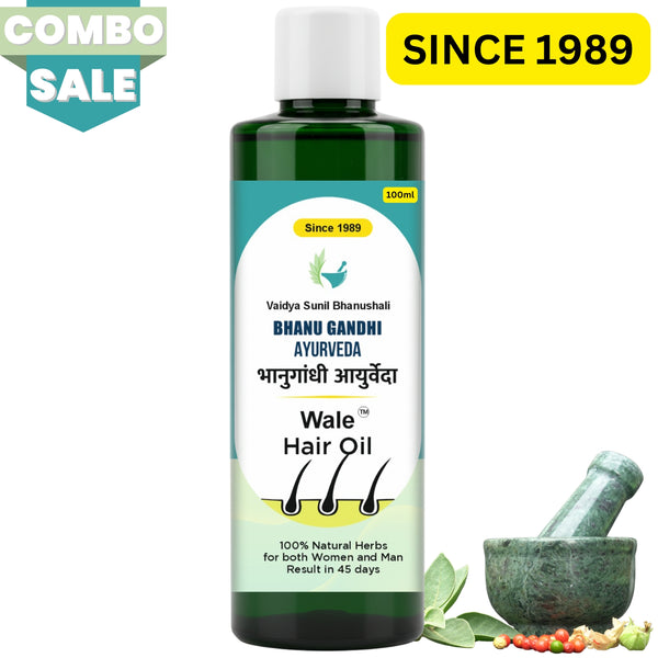 BhanuGandhi Ayurveda Wale Hair Oil 100ml | Herbal Hair Growth & Hair Fall Control for Men & Women